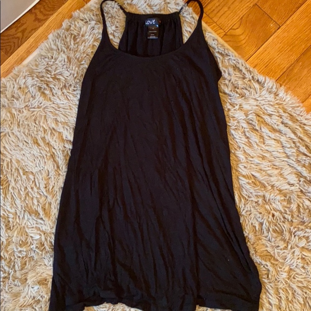 black coverup dress